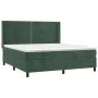 Box spring bed with mattress and LED dark green velvet 180x200cm by , Beds and slatted bases - Ref: Foro24-3139520, Price: 64...