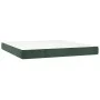 Box spring bed with mattress and LED dark green velvet 180x200cm by , Beds and slatted bases - Ref: Foro24-3139520, Price: 64...