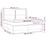 Box spring bed with mattress and LED dark green velvet 180x200cm by , Beds and slatted bases - Ref: Foro24-3139520, Price: 64...