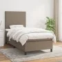 Box spring bed with taupe gray fabric mattress 80x200 cm by , Beds and slatted bases - Ref: Foro24-3141573, Price: 360,86 €, ...