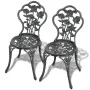 Bistro-Gartenstühle 2 Einheiten aus grünem Aluminiumguss von vidaXL, Gartenstühle - Ref: Foro24-43175, Preis: 153,59 €, Rabat...