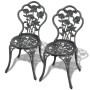 Bistro-Gartenstühle 2 Einheiten aus grünem Aluminiumguss von vidaXL, Gartenstühle - Ref: Foro24-43175, Preis: 147,38 €, Rabat...