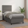 Boxspringbett mit grauer Kunstledermatratze 90x200 cm von , Betten und Lattenroste - Ref: Foro24-3142765, Preis: 332,34 €, Ra...