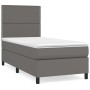 Boxspringbett mit grauer Kunstledermatratze 90x200 cm von , Betten und Lattenroste - Ref: Foro24-3142765, Preis: 332,34 €, Ra...