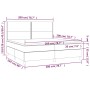 Cama box spring con colchón terciopelo azul oscuro 200x200 cm de , Camas y somieres - Ref: Foro24-3142987, Precio: 632,47 €, ...