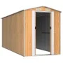 Light brown galvanized steel garden shed 192x440x223 cm by , Sheds - Ref: Foro24-3147474, Price: 600,52 €, Discount: %