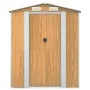Light brown galvanized steel garden shed 192x440x223 cm by , Sheds - Ref: Foro24-3147474, Price: 600,52 €, Discount: %