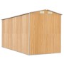 Light brown galvanized steel garden shed 192x440x223 cm by , Sheds - Ref: Foro24-3147474, Price: 634,87 €, Discount: %