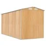 Light brown galvanized steel garden shed 192x440x223 cm by , Sheds - Ref: Foro24-3147474, Price: 600,52 €, Discount: %