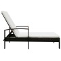 Liege mit braunem synthetischem Rattankissen von vidaXL, Liegen - Ref: Foro24-42941, Preis: 158,49 €, Rabatt: %