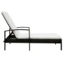 Lounger with brown synthetic rattan cushion by vidaXL, Loungers - Ref: Foro24-42941, Price: 115,20 €, Discount: %