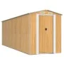 Hellbrauner Gartenschuppen aus verzinktem Stahl, 192 x 606 x 223 cm von , Schuppen - Ref: Foro24-3147476, Preis: 746,58 €, Ra...