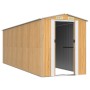 Light brown galvanized steel garden shed 192x606x223 cm by , Sheds - Ref: Foro24-3147476, Price: 787,86 €, Discount: %
