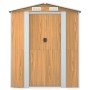 Light brown galvanized steel garden shed 192x606x223 cm by , Sheds - Ref: Foro24-3147476, Price: 787,86 €, Discount: %