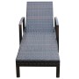 Liege mit braunem synthetischem Rattankissen von vidaXL, Liegen - Ref: Foro24-42941, Preis: 158,49 €, Rabatt: %