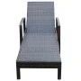 Lounger with brown synthetic rattan cushion by vidaXL, Loungers - Ref: Foro24-42941, Price: 115,20 €, Discount: %