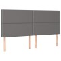 Kopfteil mit LED-Leuchten, graues Kunstleder, 180 x 5 x 118/128 cm von , Kopf- und Fußteile - Ref: Foro24-3122390, Preis: 110...