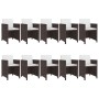 Garten-Essgruppe 11-teilig und braune synthetische Rattankissen von vidaXL, Gartensets - Ref: Foro24-42548, Preis: 866,58 €, ...