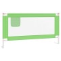 Barandilla de seguridad cama de niño verde tela 160x25 cm