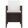 Garden dining set 11 pieces and brown synthetic rattan cushions by vidaXL, Garden sets - Ref: Foro24-42548, Price: 866,58 €, ...