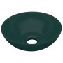 Rundes Badezimmerwaschbecken aus dunkelgrüner Keramik von , Sinkt - Ref: Foro24-146981, Preis: 66,67 €, Rabatt: %