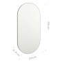 Espejo 40x20 cm vidrio de , Espejos - Ref: Foro24-326081, Precio: 18,21 €, Descuento: %