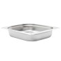 Gastronorm trays 4 units GN 1/2 65 mm stainless steel by , Buckets for steam tables - Ref: Foro24-50887, Price: 41,25 €, Disc...