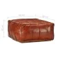 Puf marrón 60x60x30 cm cuero auténtico de cabra de , Otomanas - Ref: Foro24-248132, Precio: 149,28 €, Descuento: %