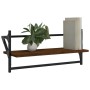 Wandregale mit Stangen 2 Stück Eiche braun 65x25x30 cm von , Regale und Regale - Ref: Foro24-836247, Preis: 26,75 €, Rabatt: %