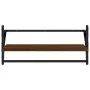 Wall shelves with bars 2 pcs oak brown 65x25x30 cm by , Shelves and shelves - Ref: Foro24-836247, Price: 26,46 €, Discount: %