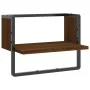 Wall shelf with oak brown bar 40x25x30 cm by , Shelves and shelves - Ref: Foro24-836287, Price: 16,38 €, Discount: %