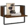 Wall shelf with oak brown bar 40x25x30 cm by , Shelves and shelves - Ref: Foro24-836287, Price: 16,38 €, Discount: %