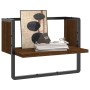 Wandregal mit eichenbrauner Leiste 40x25x30 cm von , Regale und Regale - Ref: Foro24-836287, Preis: 16,59 €, Rabatt: %