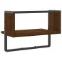 Wall shelf with oak brown bar 40x25x30 cm by , Shelves and shelves - Ref: Foro24-836287, Price: 16,38 €, Discount: %