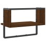 Wandregal mit eichenbrauner Leiste 40x25x30 cm von , Regale und Regale - Ref: Foro24-836287, Preis: 16,59 €, Rabatt: %