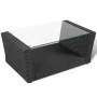 4-teiliges Gartenmöbel-Set und schwarze synthetische Rattankissen von vidaXL, Gartensets - Ref: Foro24-42642, Preis: 390,96 €...