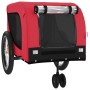Haustier-Fahrradanhänger, Eisen-Oxford-Stoff, Rot, Schwarz von , Kinderwagen für Haustiere - Ref: Foro24-94027, Preis: 92,37 ...