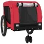 Remolque de bicicleta mascotas hierro tela Oxford rojo negro de , Cochecitos para mascotas - Ref: Foro24-94027, Precio: 88,45...