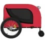 Remolque de bicicleta mascotas hierro tela Oxford rojo negro de , Cochecitos para mascotas - Ref: Foro24-94027, Precio: 88,45...