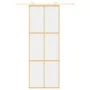 Goldene Schiebetür aus transparentem ESG-Glas und Aluminium von , Türen für zu Hause - Ref: Foro24-155154, Preis: 154,65 €, R...