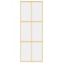 Goldene Schiebetür aus transparentem ESG-Glas und Aluminium von , Türen für zu Hause - Ref: Foro24-155154, Preis: 157,28 €, R...