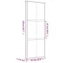 Goldene Schiebetür aus transparentem ESG-Glas und Aluminium von , Türen für zu Hause - Ref: Foro24-155154, Preis: 154,65 €, R...