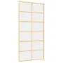 Goldene Schiebetür aus transparentem ESG-Glas und Aluminium von , Türen für zu Hause - Ref: Foro24-155168, Preis: 173,93 €, R...