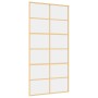 Goldene Schiebetür aus transparentem ESG-Glas und Aluminium von , Türen für zu Hause - Ref: Foro24-155168, Preis: 176,76 €, R...
