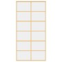 Goldene Schiebetür aus transparentem ESG-Glas und Aluminium von , Türen für zu Hause - Ref: Foro24-155168, Preis: 176,76 €, R...