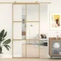Goldene Schiebetür aus transparentem ESG-Glas und Aluminium von , Türen für zu Hause - Ref: Foro24-155156, Preis: 170,30 €, R...
