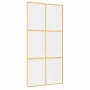 Goldene Schiebetür aus transparentem ESG-Glas und Aluminium von , Türen für zu Hause - Ref: Foro24-155156, Preis: 170,27 €, R...