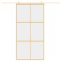 Goldene Schiebetür aus transparentem ESG-Glas und Aluminium von , Türen für zu Hause - Ref: Foro24-155156, Preis: 173,05 €, R...