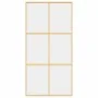 Goldene Schiebetür aus transparentem ESG-Glas und Aluminium von , Türen für zu Hause - Ref: Foro24-155156, Preis: 170,30 €, R...