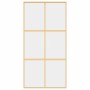 Goldene Schiebetür aus transparentem ESG-Glas und Aluminium von , Türen für zu Hause - Ref: Foro24-155156, Preis: 173,05 €, R...